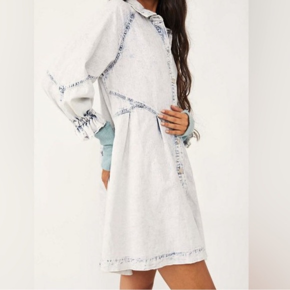 Free People Denim Dress - Picture 2 of 4